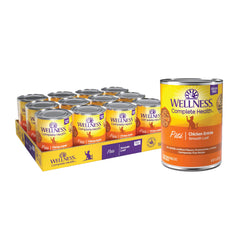 Wellness Complete Health Pate cat food serving in bowl showing grain-free nutrition