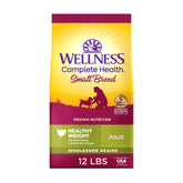Wellness Complete Health front label image shows a wholesome small-breed formula for daily energy.
