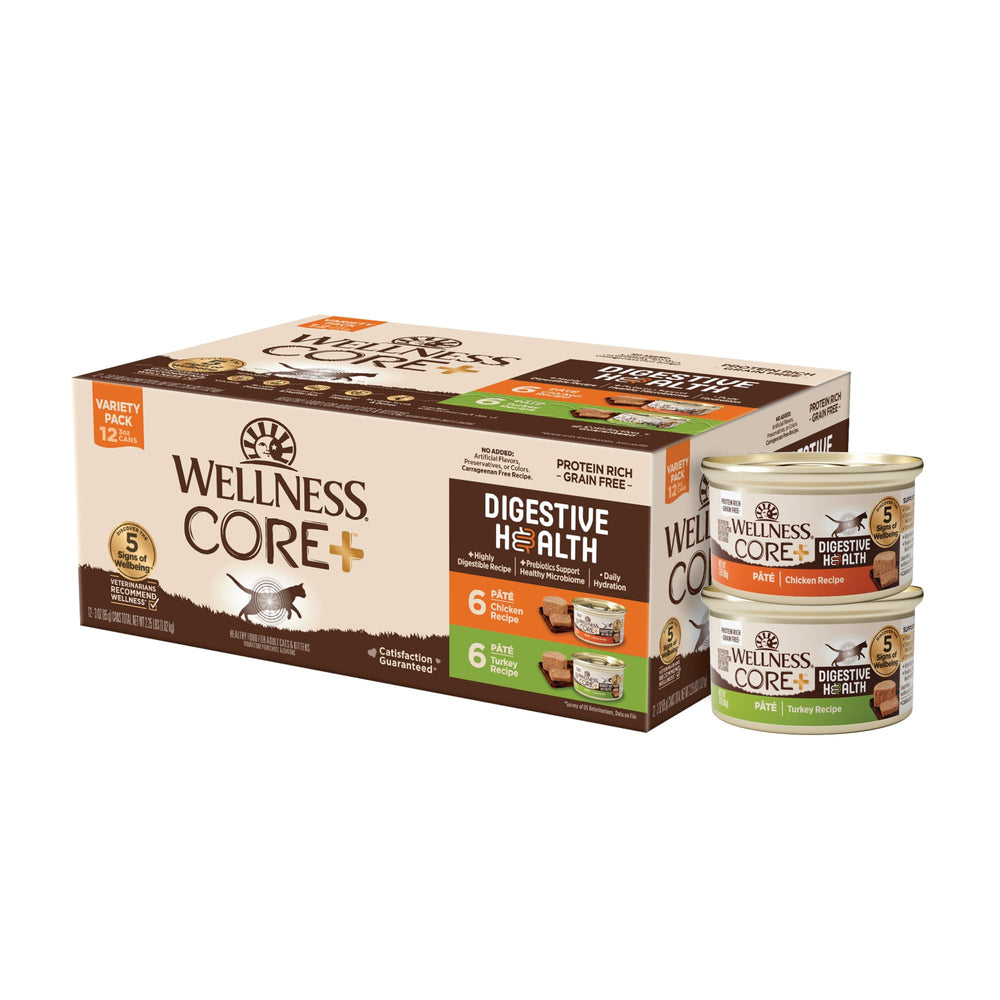 Wellness CORE+ Digestive Health pate variety pack ready-to-serve portions