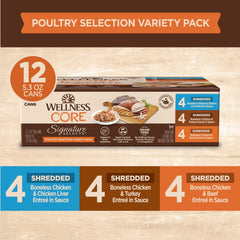 Wellness CORE Signature Selects grain-free recipe emphasizes protein without grains for sensitive feeders