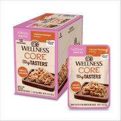 Wellness Core Tiny Tasters kitten chicken pouch closed for quick meals