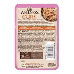 Wellness CORE Tiny Tasters kitten chicken pate pouch serving a meal
