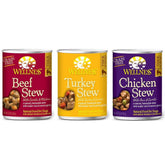 Wellness grain-free dog stew variety pack, ideal for rotating meals and keeping dogs excited.