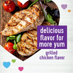 Wellness Grilled Chicken Soft Chews bottle close-up highlighting quality ingredients