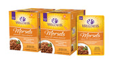 Wellness Healthy Indulgence Morsels chicken and salmon in gravy pouch for easy, grain-free meals