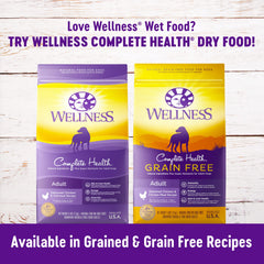 Label highlights no corn, wheat or soy in Wellness pate
