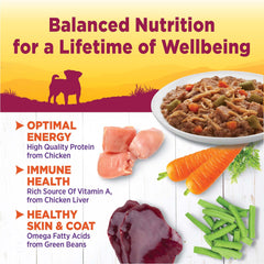 Wellness Petite Entrees grain-free formula in a convenient ready-to-serve cup