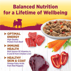 Wellness Petite Entrees Mini Fillets beef with carrots and red peppers for small breeds