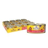 Wellness Complete Health Gravies Salmon EntrΓ©e open can shows protein-rich nutrition for cats