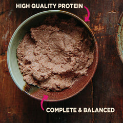 Serving bowl with Wellness CORE small breed pate for a convenient meal