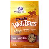 Wellness WellBars bag on counter showing grain-free training treats