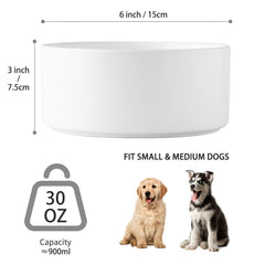 Welloyed ceramic dog bowl dishwasher safe for easy cleanup