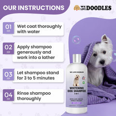 We Love Doodles gentle formula label emphasizes skin-friendly grooming.