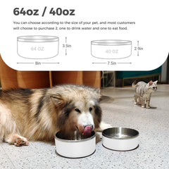 WENBOKMIN dog bowl stainless steel highlights durability and easy cleaning