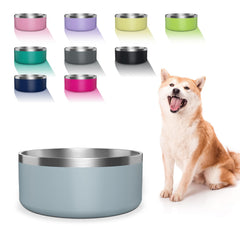 WENBOKMIN dog bowl stainless steel 64oz for durable, easy-clean meals.