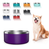 WENBOKMIN stainless steel dog bowl with durable construction for easy cleaning.