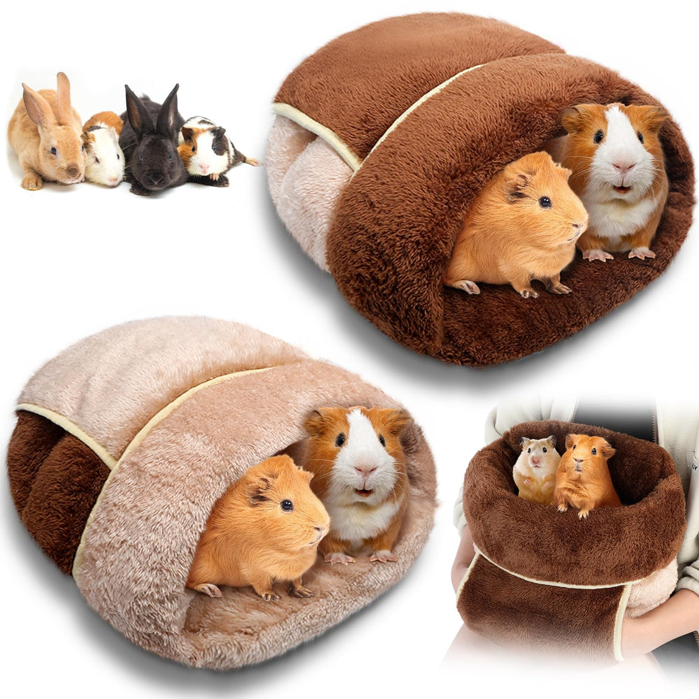 Wenqik two-pack guinea pig hideouts provide cozy shelter for multiple small pets.