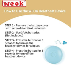 WEOK Heartbeat Puppy in a crate scene promotes gentle, non disruptive training