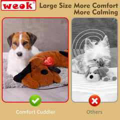 WEOK heartbeat toy for all dogs and cats highlights versatile anxiety relief.