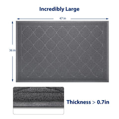 WePet mat deep grooves and mesh for effective litter containment