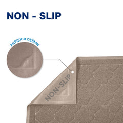 Urine-resistant surface helps protect floors around the litter area.