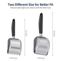WePet durable heavy-duty scoop resists rust for daily litter box use
