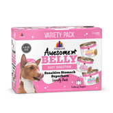 Weruva Awesome Belly pack shot showing variety for sensitive stomach support