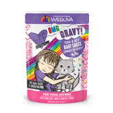 Weruva B.F.OMG tuna and beef in gravy in a 3oz pouch for high moisture meals