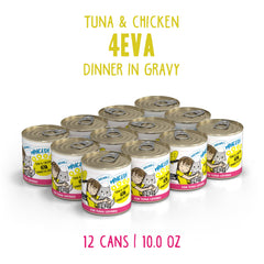 Weruva BFF grain-free formula with no grains supports adult cats' dietary needs.