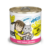 Weruva BFF minced tuna and chicken in gravy 10oz can boosts hydration and flavor.
