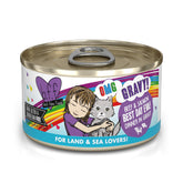 Weruva B.F.F. OMG gravy close-up, enticing texture for cats.