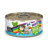 Weruva B.F.F. OMG Selfie Cam! 5.5oz can with chicken and lamb in gravy for a juicy cat meal.
