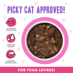 Weruva BFF OMG wild-caught tuna pouch—lean protein with added moisture.