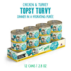 Weruva B.F.F. Play 2.8oz cans pack convenient daily meals