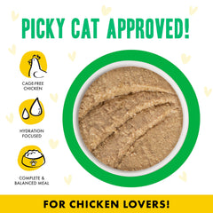 Weruva B.F.F. Play label highlights grain-free, gluten-free ingredients.