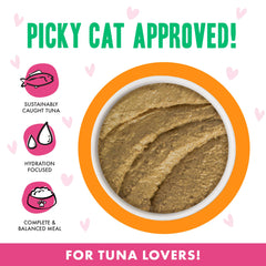 Creamy appearance of Weruva B.F.F. Play paté with fish-forward aroma.