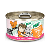 Weruva B.F.F. Play Oh Snap serving bowl boosts feline appetite with creamy tuna-salmon flavor.