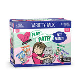 Weruva B.F.F. Play Paté Partay Variety Pack with 12 pouches for cats