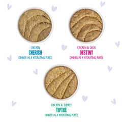 Weruva B.F.F. Play Paté texture close-up emphasizes high moisture for palatability