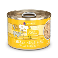 Weruva Cats in the Kitchen Chicken Frick A Zee cans offer premium protein for cats.