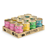 Weruva Cats in the Kitchen Kitchen Cuties variety pack, 24 cans, easy meal rotation.