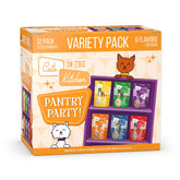 Weruva Cats in the Kitchen Pantry Party Pouch chicken close-up, enticing flavor for cats' meals.