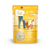 Weruva Cats in the Kitchen Pumpkin Lickin' Chicken pouch—grain-free and tasty hydration-friendly meal.