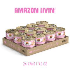 Weruva Classic Cat Food with chicken liver chunks in gravy to entice picky cats.