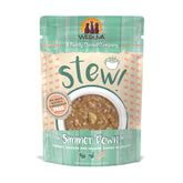 Weruva Classic Cat Stews Simmer Down pouch provides easy hydration with turkey, chicken and salmon.