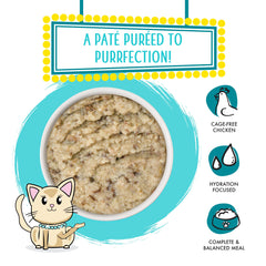 Weruva creamy pate texture ready to scoop for convenient feeding.