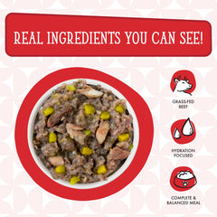 Weruva Dogs in The Kitchen Double Dip sustainably sourced proteins appeal to picky dogs.