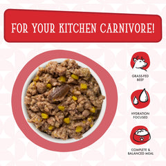 Weruva Dogs in The Kitchen high-moisture au jus pouch, enhances palatability
