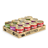 Weruva Dogs in the Kitchen variety pack 10oz cans offer meal variety for dogs.