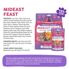 Weruva Mideast Feast salmon cubes perfect for grain-free meals.